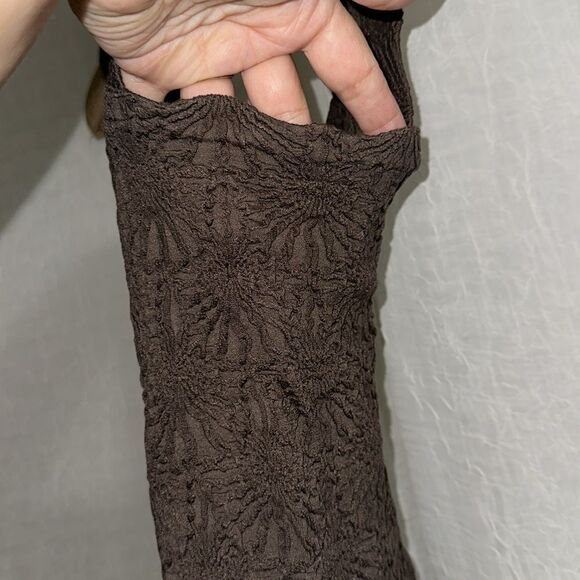 ALTAR’D STATE Blaire Chocolate Brown Seamless Floral Square Neck Wide Strap Cami - Picture 13 of 15